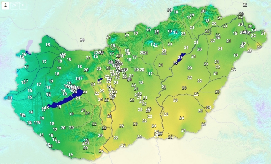 Nyugaton jelentősen lehűlt