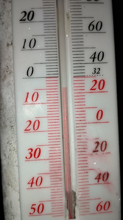Hideg volt a reggel, a Nógrád megyei Romhányban -4,1 fokot mértek