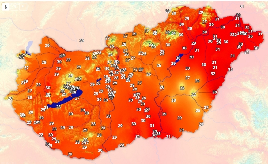 Nyáriasan meleg az idő