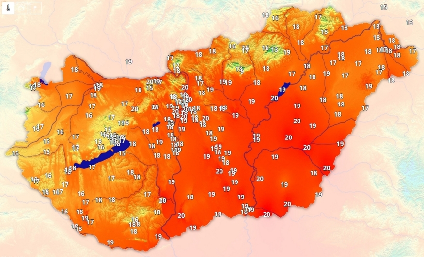 Kellemesen meleg az idő