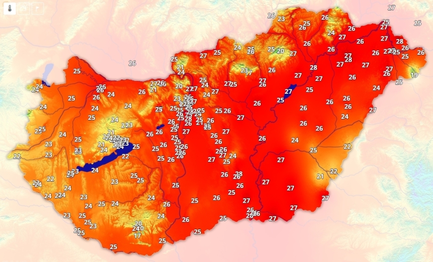 Országszerte nyáriasan meleg az idő!