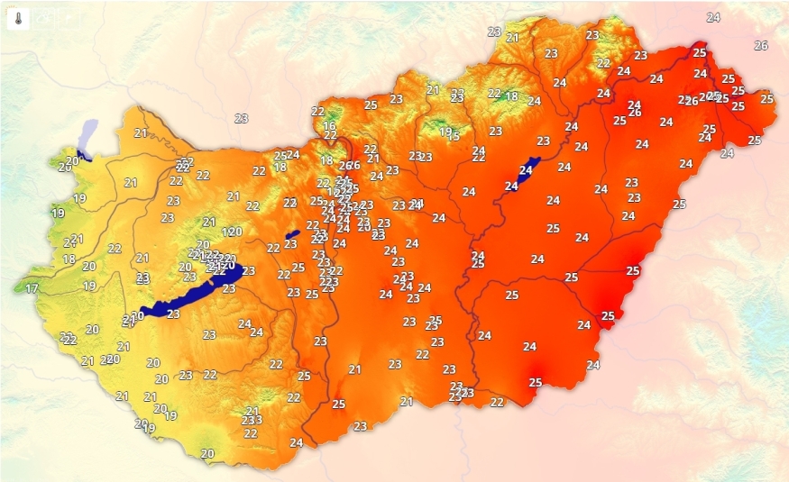 Kellemesen meleg az idő