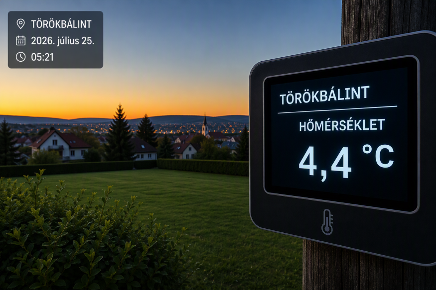 Törökbálinton 4,4 fokot mértek