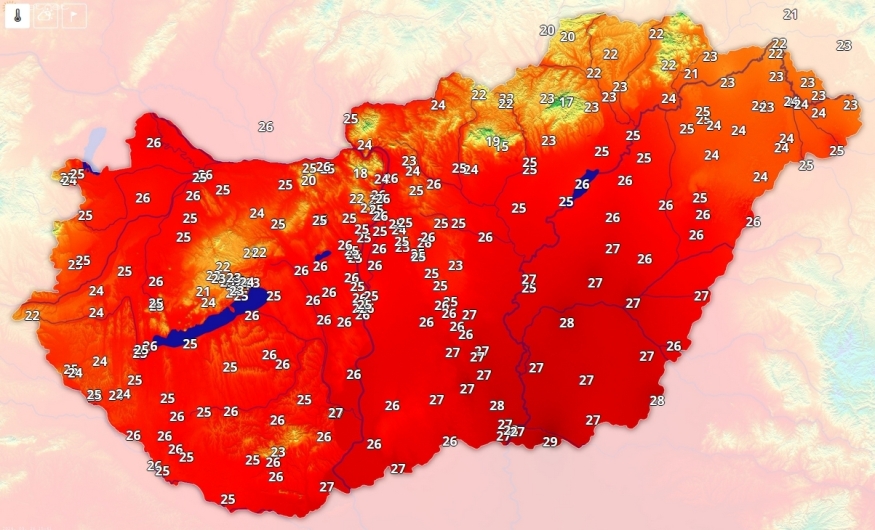 Nyáriasan meleg az idő