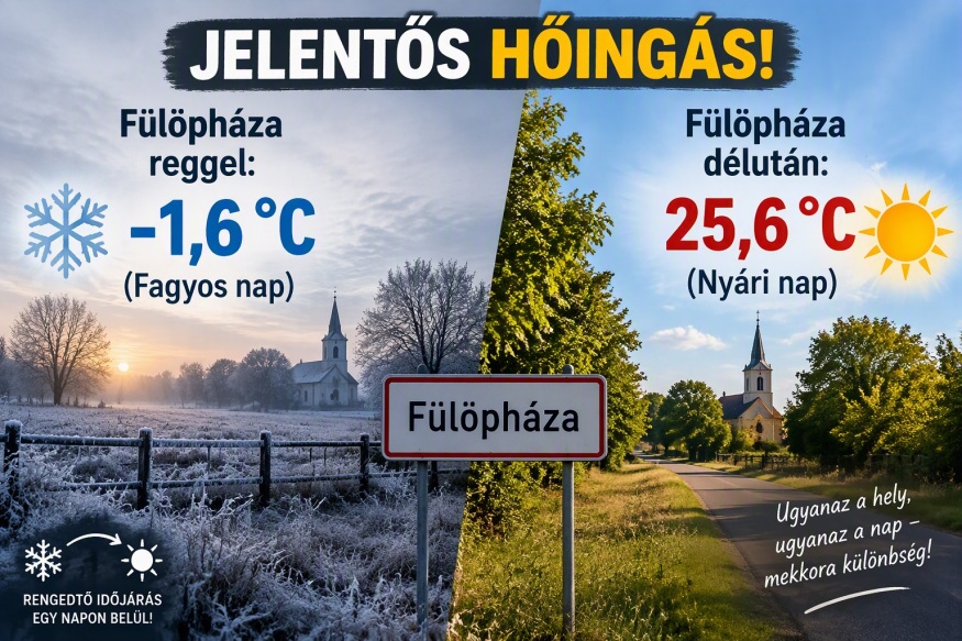 Jelentős hőingás! 