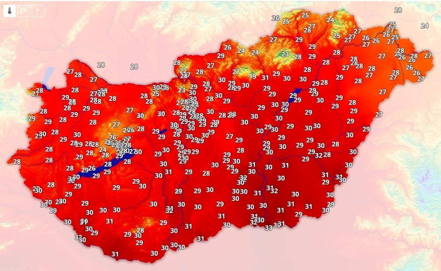 A csütörtök délután is nyárias időt hozott