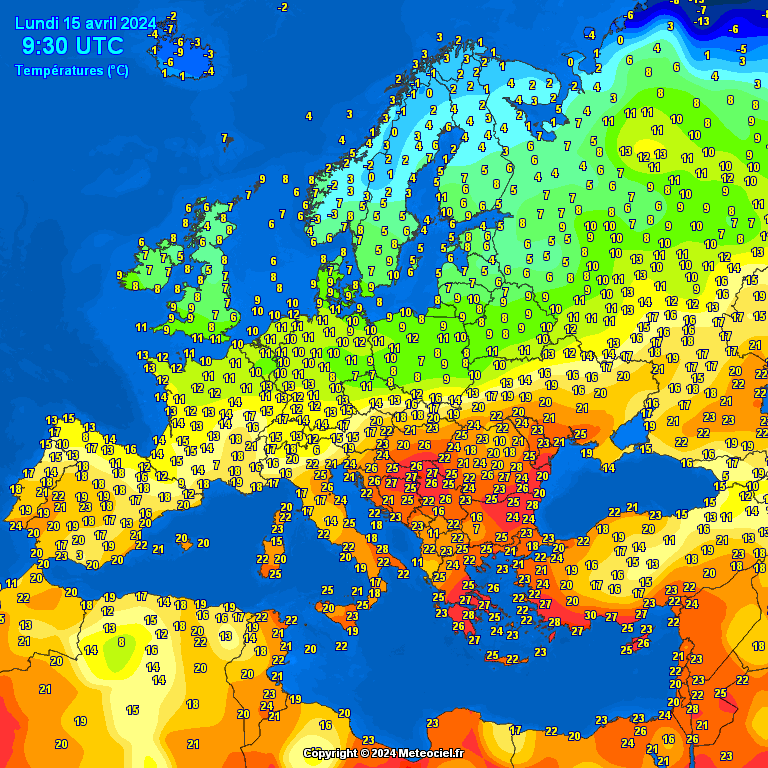 Európa északi fele már lehűlt