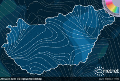 Szél és légnyomás térkép